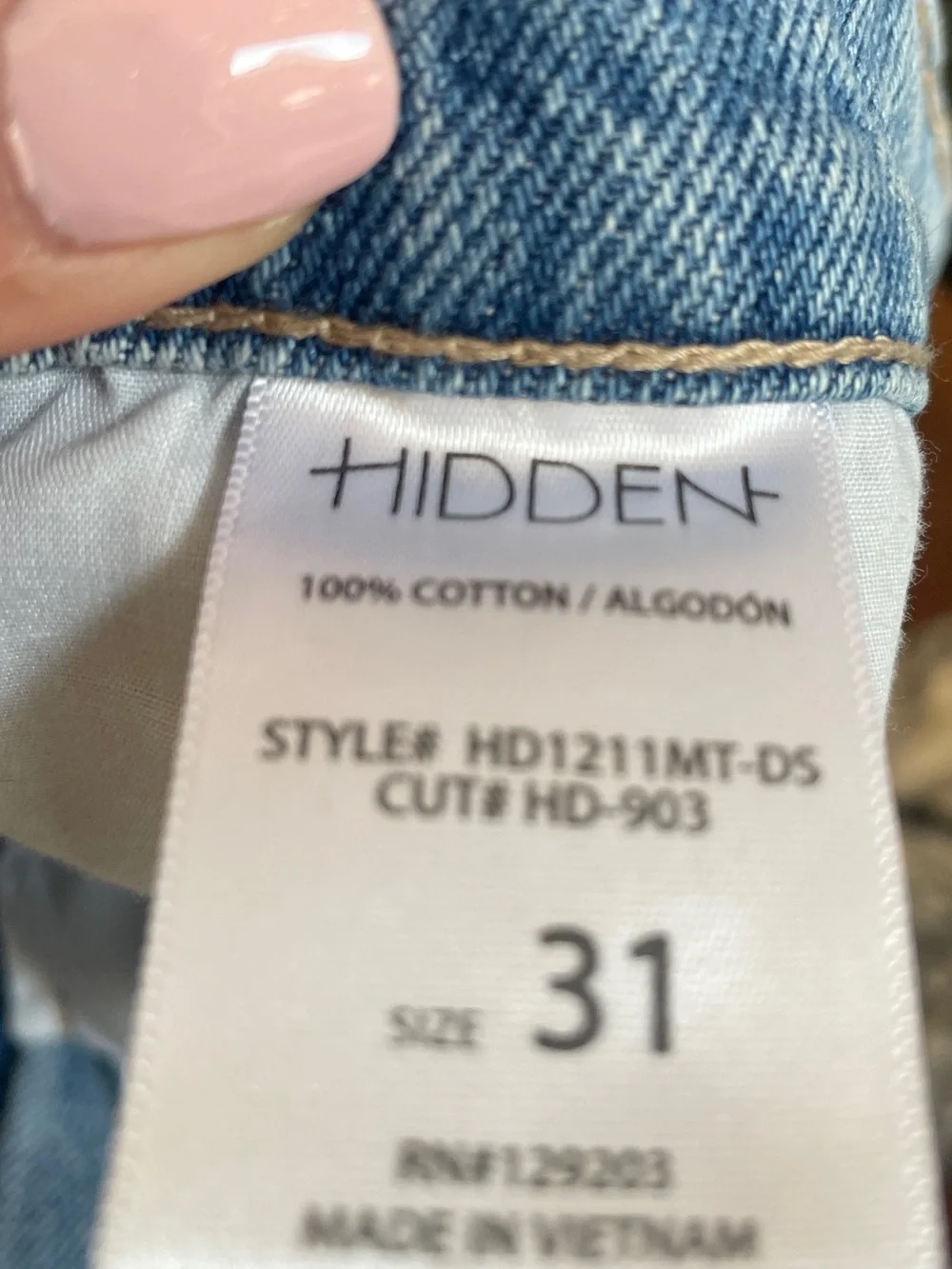 Hidden Jeans Light Blue Distressed Women's Jeans